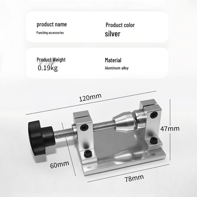 Aluminum Alloy Mini Lathe Tailstock for DIY Wood and Bead Drilling