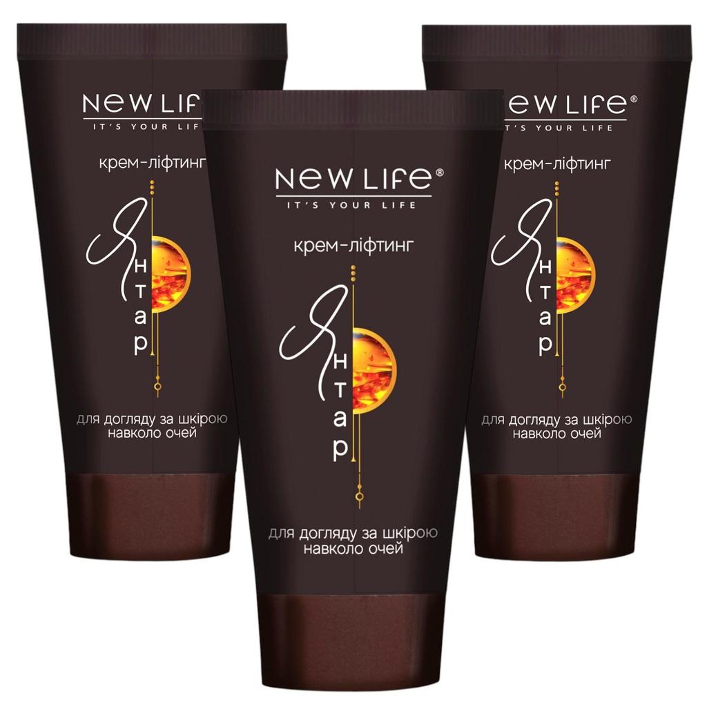 Crème Lifting Ambre Autour des Yeux Nouvelle Vie Nourrissante, Hydratante, Anti-Rides