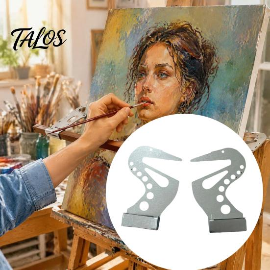 Metal Painting Wrist Rest 2Pcs Artist Hand Support Bridge, Adjustable Easel Bar, Drawing Stabilizer Tool for Craft Projects Stand
