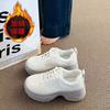Small man increases height, platform dad shoes, women's autumn and winter versatile little white shoes with skirts, fashionable and velvet casual spor