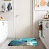 Indoor Door Mat Teal Kitchen Rugs Mat Front Door Rugs Grey Flannel Thin Door Mat Indoor Entrance Rug Profile Doormat for Inside