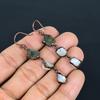 Labradorite Earrings Gemstone Jewelry, Copper Electroformed Earrings, Gift For Women Handmade Earrings