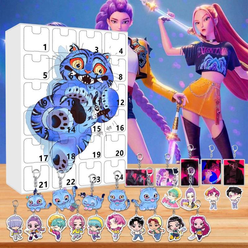 Kpop Demon Hunters Xmas Advent Calendar 2025 Countdown Calendar With 24 Toys Christmas Kids Adult Teens Gifts