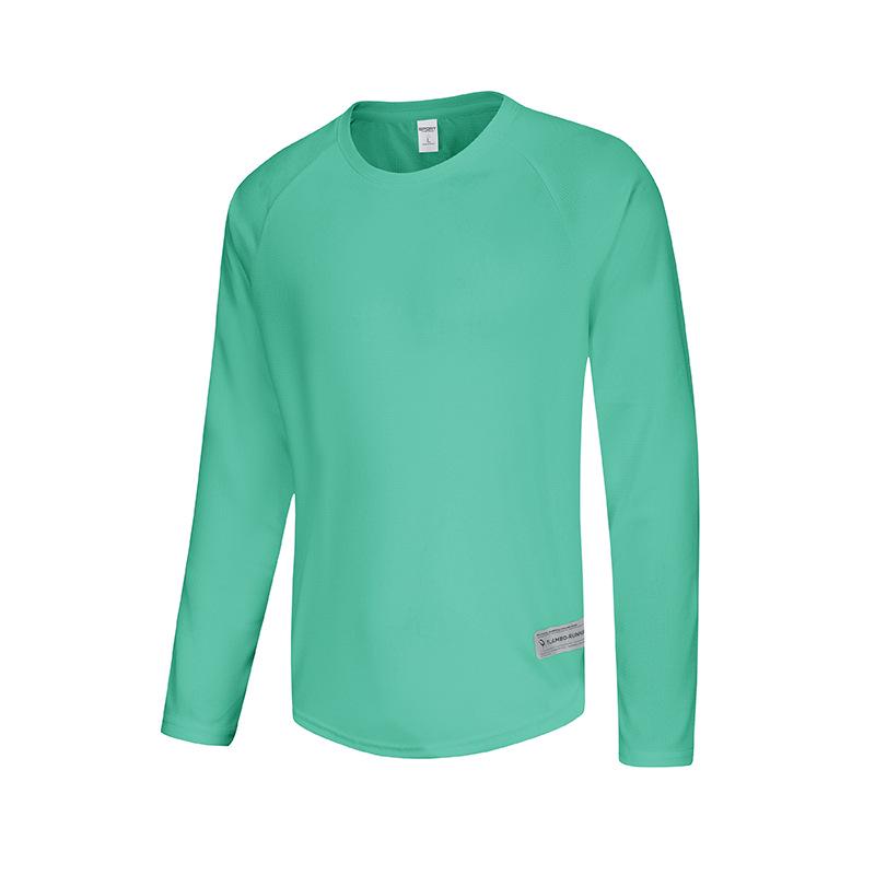 Men's Outdoor Quick-Dry Loose-Fit Long Sleeve Running Shirt - Plus Size, Sweat-Wicking, Marathon Team Uniform for Spring and Autumn Fitness