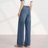 FivePlus Women's Mid-High Waist Classic Straight Leg Jeans