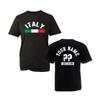 Personalized Italy T-shirt Your Name National Symbol Top Men's Unisex Gift Tee