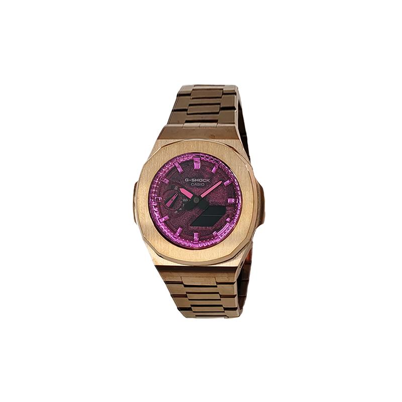 Casio Customized Watch Modified Series Farmer Oak Stainless Steel Case Waterproof 200 Meters GA-2100SKE-7A Modified-ste GA-2100SKE-7A