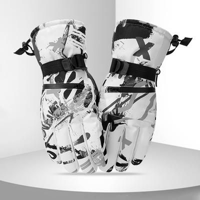 Luvas de esqui à prova d'água com tela sensível ao toque Luvas de neve para homens e mulheres Snowboard Inverno quente para clima frio -30 ° Esportes à prova de vento