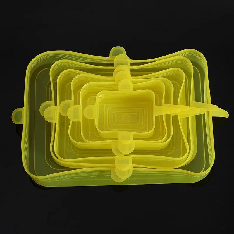 Silikonabdeckung Stretchdeckel Wiederverwendbare Langlebige und Dehnbare Deckel Silikonabdeckungen für Frische Lebensmittel Essensreste Halten Lebensmittel Frisch