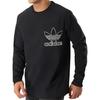 adidas Originals Letter Logo Bedrukt Ronde Hals Pullover Lange Mouwen Sweatshirt Heren sweatshirt Zwart DX3860