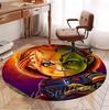 Bride of Chucky Pattern Round Rug, Indoor/Outdoor Mat, for Picnic, Gameroom, Bedroom, Office, Living Room, Home Decor Carpet, Birthday Gift