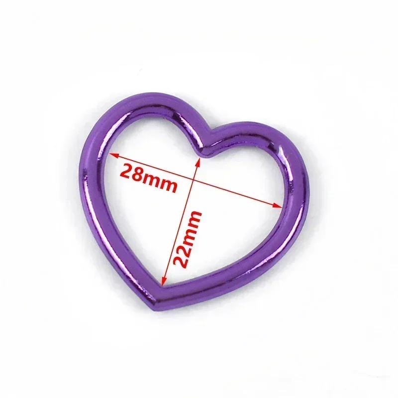 Meetee 5-20Pcs Metal O Ring Buckles Webbing Belt Clasp Dog Collar Connector Hanger Heart Loop Hooks DIY Hardware Accessories