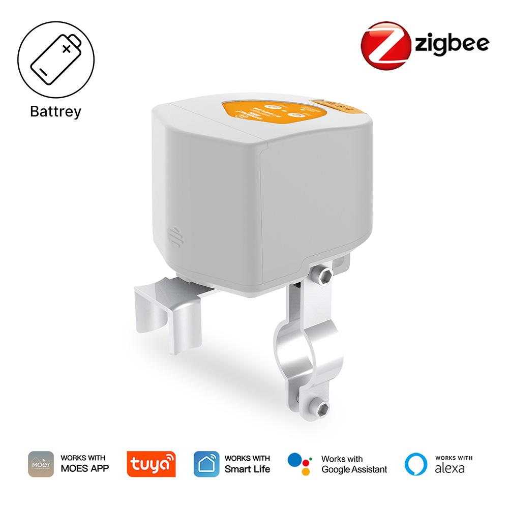 For ZigBee Smart Battery Water Gas Valve Controller Compatible with Alexa and Google Home Smart Water Valve Actuator