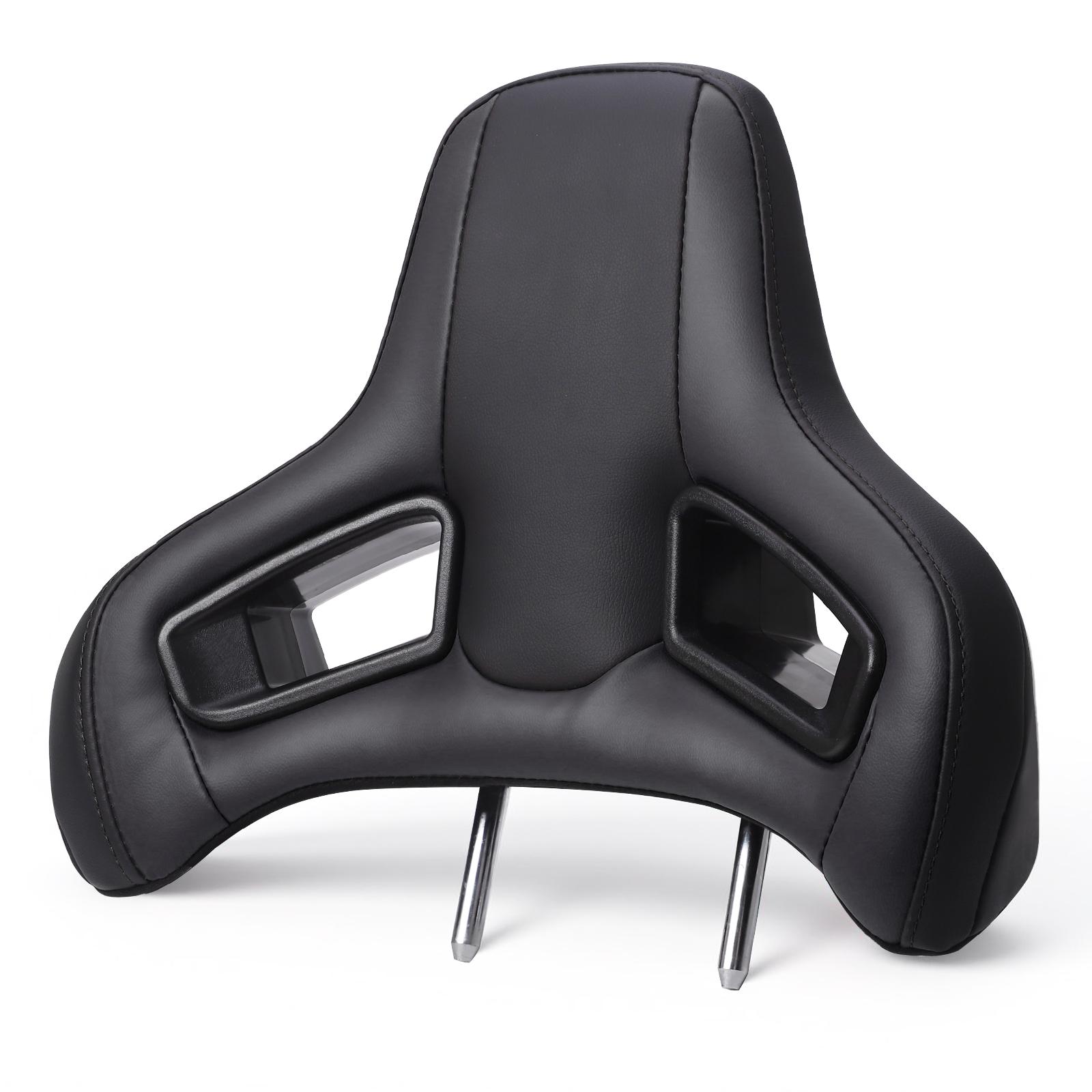 1PCS Sport Modified Seat Headrest PVC Leather 495MM For Universal Car Racing Seat Pillow Plug & Play System Neck Pillow Cushion