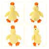 Brinquedo para Cão Pato Amarelo Quacking Alívio do Tédio Stress Crochê Pato de Pelúcia Mascote Mastigável Brinquedo Interativo Cachorro Acalmante Boneca de Pelúcia Brinquedo Squeaky Suprimentos para Animais de Estimação