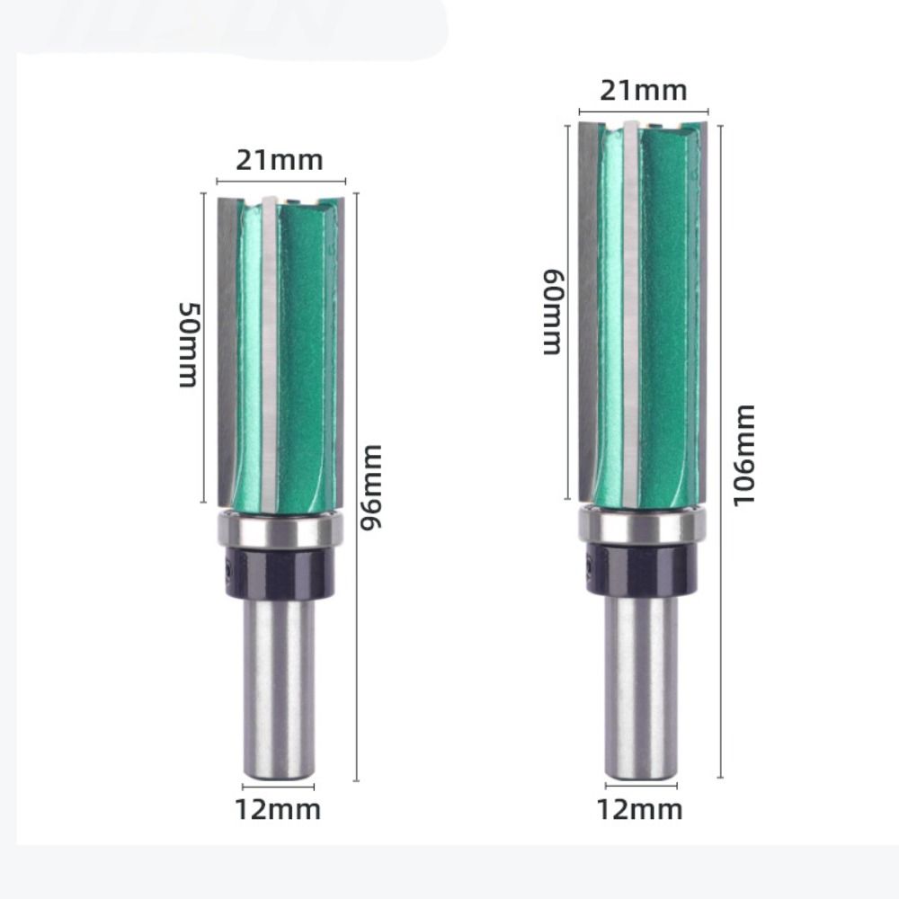 8/12mm Carpenter Milling Cutter Straight Trimmer Bits Durable Woodworking Router Bit