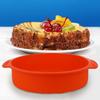Stampo in Silicone 3D Rotondo da 11,42 pollici per Torta da Forno   Teglia da Forno per Torta(Rosso)
