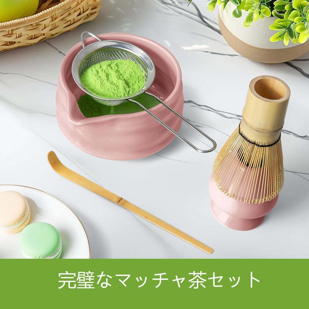 SpyFlyLie Matcha 7-Piece Set for Beginners, Tea Ceremony Utensils, Includes 100-Standing Chasen, Chasen Holder, Chashaku (Tea Scoop), Chasa (Tea