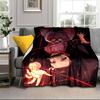 Anime Samurai Warrior's Journey Blanket Flannel Blanket for bed, sofa, Camping, Hiking, Picnic Essentials, gift for family Fan gifts