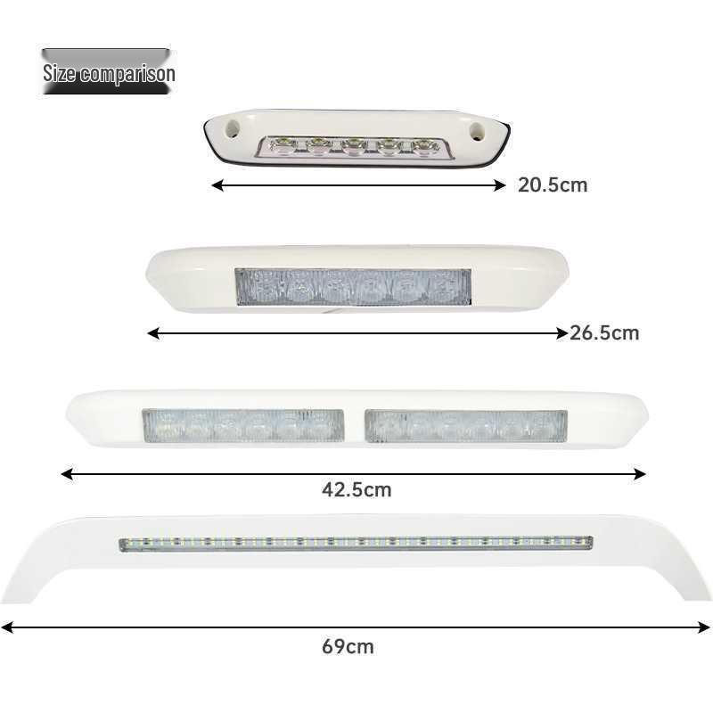 Versatile RV Outdoor LED Porch and Awning Lamp, Wide Beam, 12V/24V
