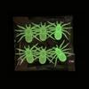 6Pcs Grisly Halloween Noctilucent Spiders Ornament Supply for Creative Crafting