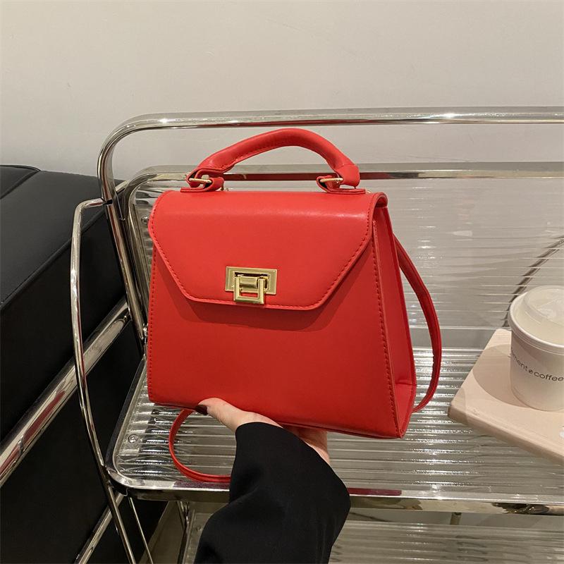 Delicate Lock Design Small Bag Women's 2025 Early Autumn New Shoulder Messenger Bag New Women's Bag