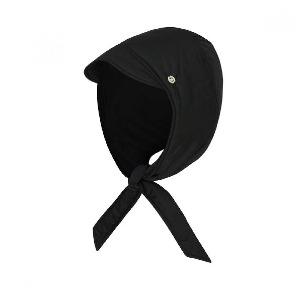 Playboo Puffer Hood Scarf Black Single option