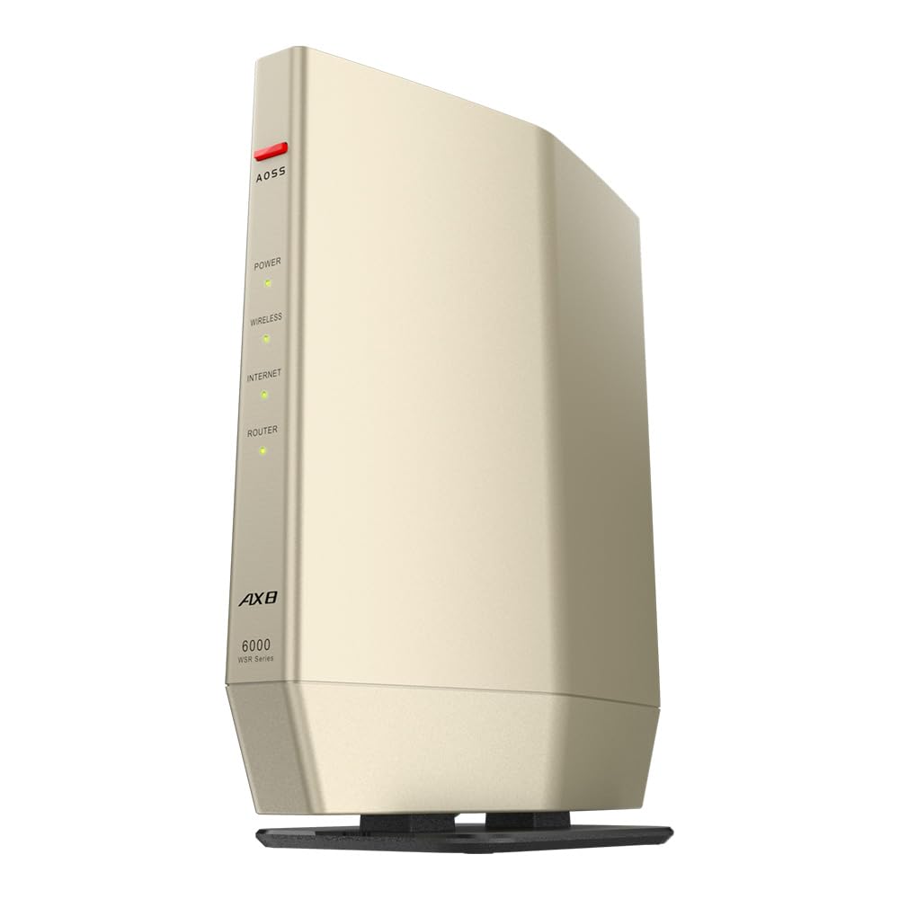 Buffalo 6 11ax AX6000 Wireless Japanese Compatible with iPhone iPhone SE Nintendo and Smart Moving Eco Wi-Fi LAN, 4803+1147Mbps, Manufacturer, 15/14,