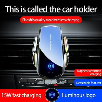 Abnehmbare Magnetische Handyhalterung für Auto mit Ladegerät 15W Kabelloses Laden Handyhalter für Auto iPhone Samsung Xiaomi