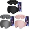 Modern Minimalist Sleep Mask With Adjustable Breathable Polyester For Travel Rest