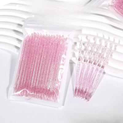Nagelkunst 100er Pack Mehrfarbige Kristallstange Nagelkunst Punktbohrer-Stange Kunststoff Orange Holzstange Nagelkunst Peeling