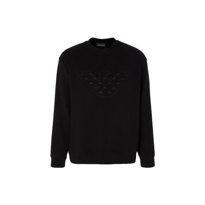 FW23 Brand Logo Printed Crew Neck Sweatshirt Men Sweatshirt Black 6R1ME7-1JHSZ-0999