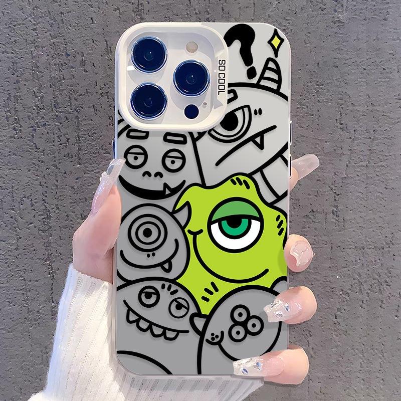 Applicable To One-eyed Monster 16ProMax Apple 13 Mobile Phone Case 12 Soft iPhone1116 New Cartoon 15