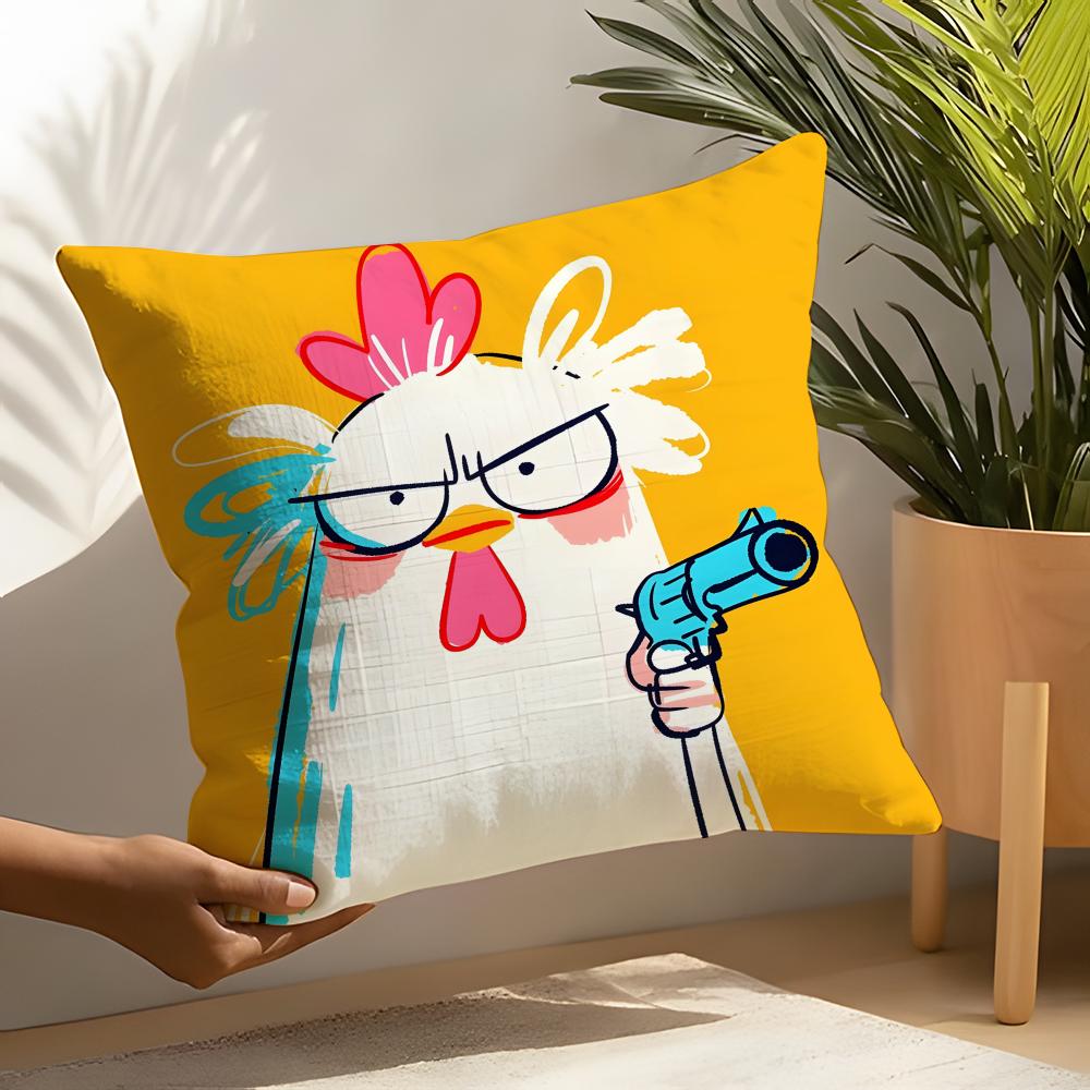 Cute Animal Gang Cool Pillow Case Home Living Room Decoration Linen Pillow Cases Cushion Cover