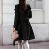Fashion Trench Coats For Women's Long Trench Coat Slim Classic Solid Color Coats
