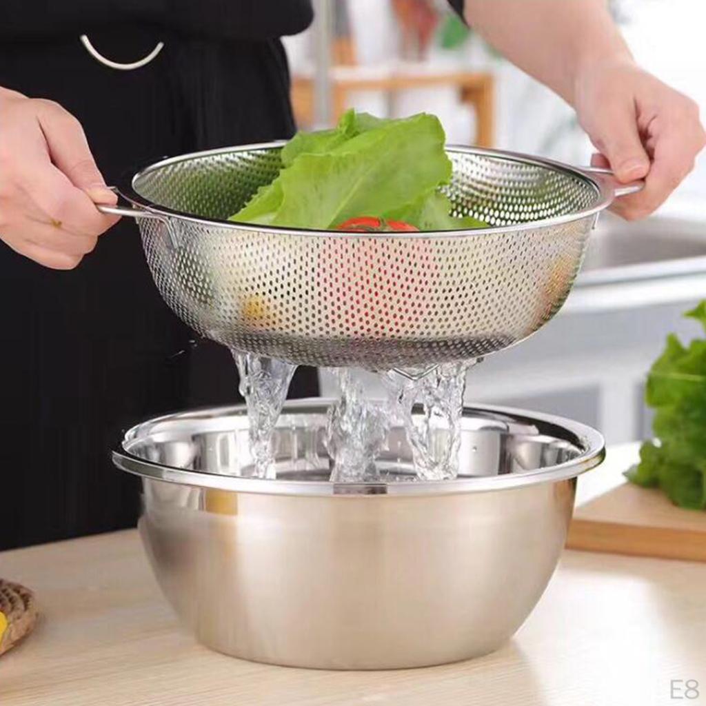 6 Sizes Stainless Wire Fine Mesh Oil Strainer Flour Sifter Sieve Colander