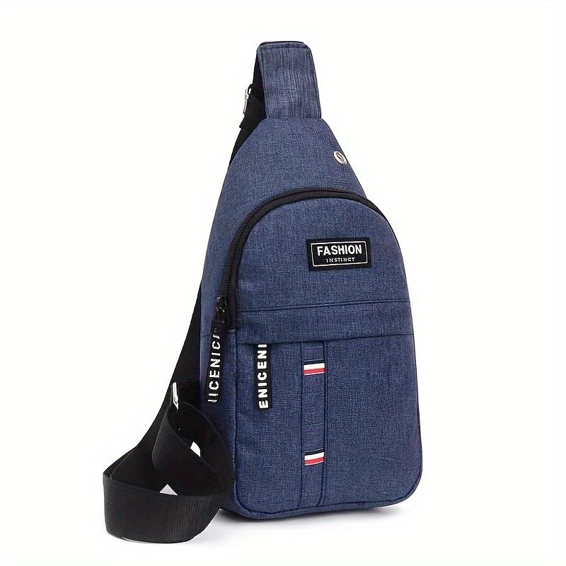 Men's Casual Outdoor Chest Bag Mountaineering Cycling Shoulder Bag Waterproof Sports Small Messenger Bag