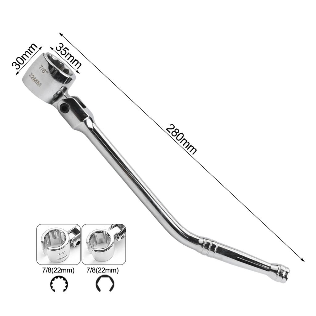 Automotive Repair Disassembly Wrench Adjustable Angle Disassembly Tool Tool 180 Degree Rotation Heavy Duty Material