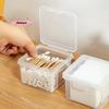 M-Dust-proof Cotton Swabs Cosmetic Organizer Storage Box Desktop Makeup Removal Cotton Lipstick Cosmetics Organization Holder