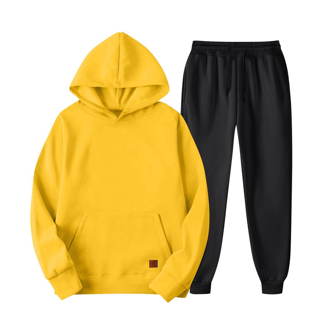 Men's Sweatshirt Suit Men's Color Casual Sports Suit Sweatshirt Suit