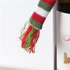 2pcs Wine Bottle Set Crismistmas Decor Santa Scarf Christmas Flatware Holder Xmas Wine Bottle Holder Santa Hats Bottle Rack