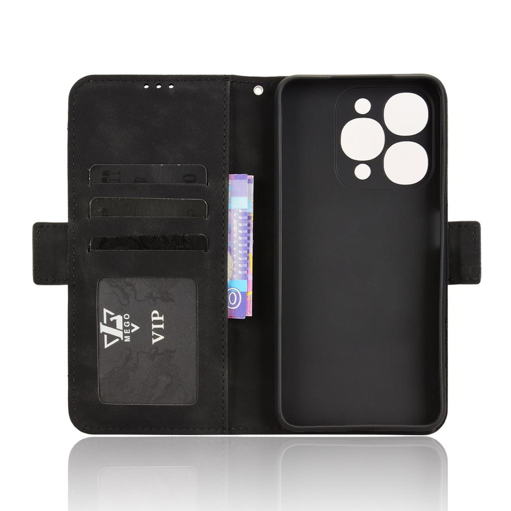 For itel A90 4G Leather Case Phone Wallet Cover with Multiple Card Slots