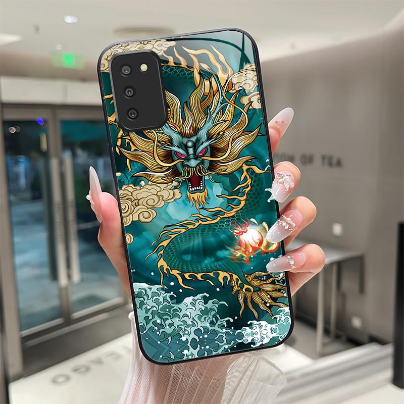 

For Samsung A02S A03S A11 A21S A10 A10S A20 A20S A30 A30S A50 A50S A70 A70S A90 5G Tempered Glass Case Luxurious Hard Back Cover Galaxy A21s