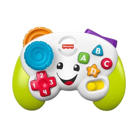 Fisher Price Dwujęzyczny kontroler do gier Zabawka dla niemowląt/małych dzieci Zabawka edukacyjna/ucząca Cyfry angielskie 6 miesięcy i więcej JFH38