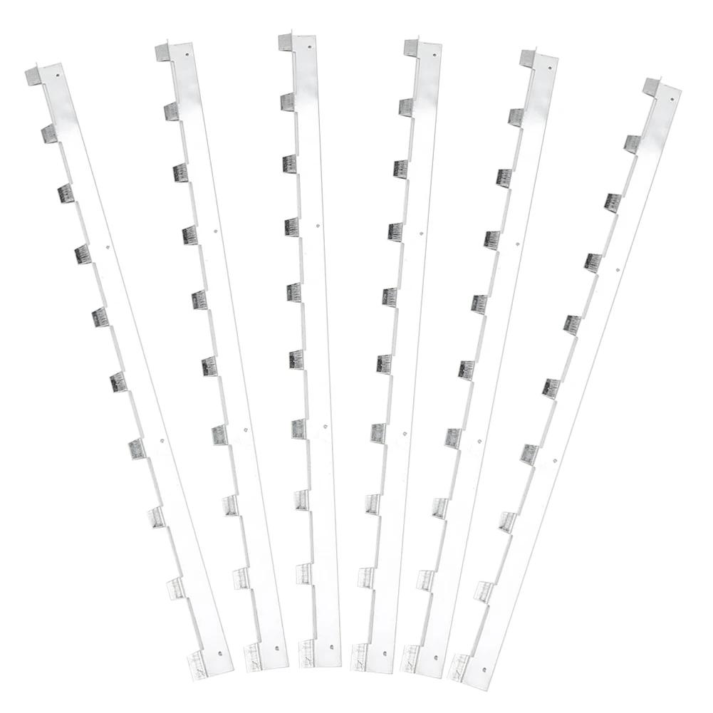 6Pcs Durable Metal Beehive Frame Strips Spacers Beekeeper Beekeeping Tool Equipment