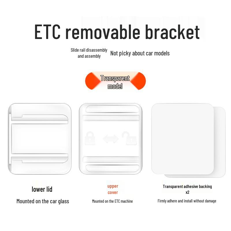 Kortlös ETC Fri-Stick Avtagbar Bilfäste: Självhäftande, Dold, 345 Gen