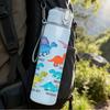1PC Colorful Dinosaur Collection 750ml Color Plastic Sports Water Bottle Leakproof Flip Straw Lid Suitable for Sports Office Home Use