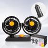 Auto Ventilator 360° Verstellbar 2 Köpfe Luftventilator Automobil Elektrischer Ventilator USB/12V/24V Ventilator 2 Geschwindigkeiten Auto Leiser Ventilator Für Zuhause Schreibtisch Büro&Auto