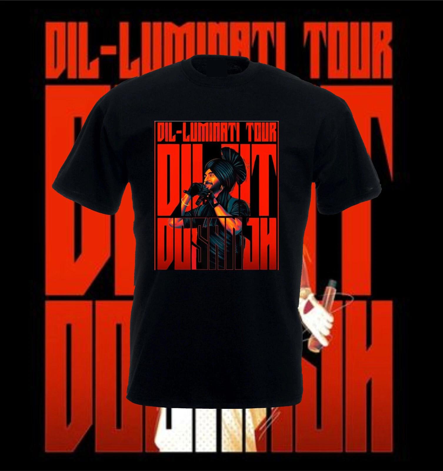 Diljit T-Shirt, Diljit Dosanjh Singer Shirt, Indian Singer Concert Tee Top 2XL