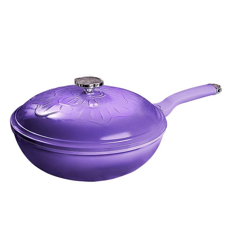 Wenlun Mountain Peony Non-stick Titanium Alloy Wok